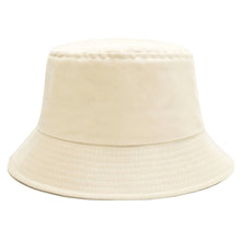 将图片加载到图库查看器,Sydbecs Solid Color Bucket Hat for Women Men, Reversible Cotton Summer Sun Beach Fishing Cap(Beige)