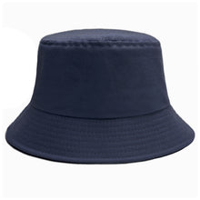 将图片加载到图库查看器,Sydbecs Solid Color Bucket Hat for Women Men, Reversible Cotton Summer Sun Beach Fishing Cap(Navy)