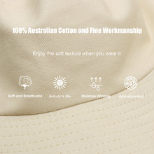 将图片加载到图库查看器,Sydbecs Solid Color Bucket Hat for Women Men, Reversible Cotton Summer Sun Beach Fishing Cap(Beige)