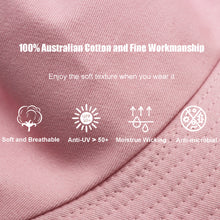 将图片加载到图库查看器,Sydbecs Solid Color Bucket Hat for Women Men, Reversible Cotton Summer Sun Beach Fishing Cap(Pink)