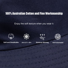将图片加载到图库查看器,Sydbecs Solid Color Bucket Hat for Women Men, Reversible Cotton Summer Sun Beach Fishing Cap(Navy)