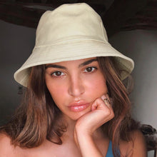 将图片加载到图库查看器,Sydbecs Solid Color Bucket Hat for Women Men, Reversible Cotton Summer Sun Beach Fishing Cap(Beige)