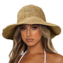 将图片加载到图库查看器,Sydbecs Womens Sun Hats Wide Brim Summer Beach Hat for Women Foldable Travel Straw Hat UPF50+ …
