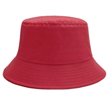 将图片加载到图库查看器，Sydbecs Solid Color Bucket Hat for Women Men, Reversible Cotton Summer Sun Beach Fishing Cap
