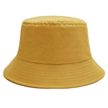 将图片加载到图库查看器，Sydbecs Solid Color Bucket Hat for Women Men, Reversible Cotton Summer Sun Beach Fishing Cap（Apricot）
