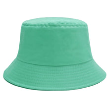 将图片加载到图库查看器，Sydbecs Solid Color Bucket Hat for Women Men, Reversible Cotton Summer Sun Beach Fishing Cap(Green)
