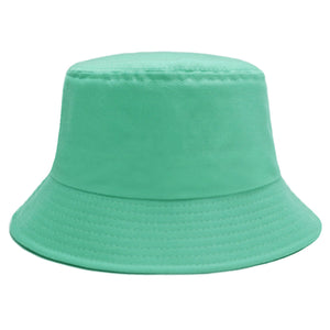 Sydbecs Solid Color Bucket Hat for Women Men, Reversible Cotton Summer Sun Beach Fishing Cap(Green)