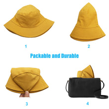 将图片加载到图库查看器，Sydbecs Solid Color Bucket Hat for Women Men, Reversible Cotton Summer Sun Beach Fishing Cap（Apricot）
