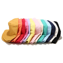 将图片加载到图库查看器，Sydbecs Solid Color Bucket Hat for Women Men, Reversible Cotton Summer Sun Beach Fishing Cap（Apricot）
